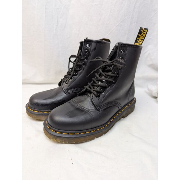 Dr. Martens Unisex 1460 Slip Resistant Leather ELECTRICAL SAFETY Boot Sz M9/W10 - Picture 2 of 9